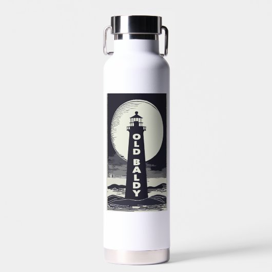 オールドバルディライトハウスノースカロライナ月 ウォーターボトル (正面)