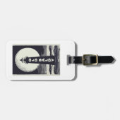 オールドバルディライトハウスノースカロライナ月 ラゲッジタグ (正面横)