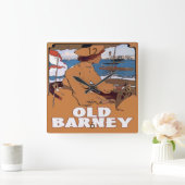 オールドバーニーバーネガットライトハウスヴィンテージスタイル スクエア壁時計 (ホーム)