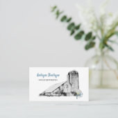 オールドバーンアンドバイアンティークショップビジネスカード 名刺 (スタンド正面)