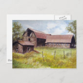オールドバーンアンドファームハウス – 葉書 ポストカード (正面/裏面)
