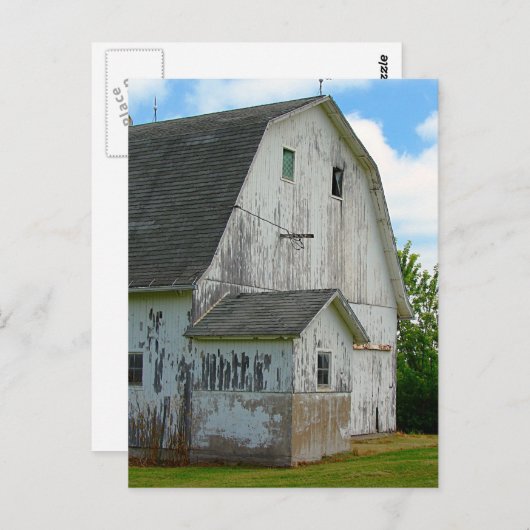 オールドバーンエフェクト付き油絵を描ー ポストカード (正面/裏面)