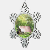 オールドバーンズ スノーフレークピューターオーナメント (右)