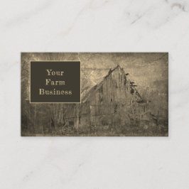 オールドバーンテグランジクスチャセピアブラウンヴィンテージ素朴 名刺