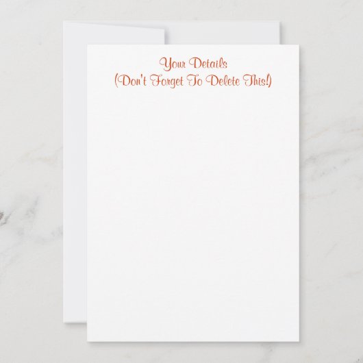 オールドバーン招待状 (裏面)