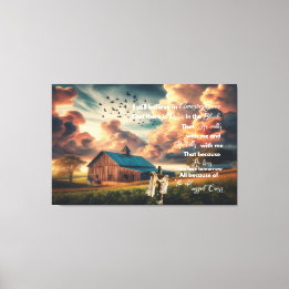 オールドバーン私はまだ信じ驚きの恵み キャンバスプリント