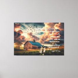 オールドバーン私はまだ信じ驚きの恵み キャンバスプリント