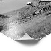 オールドバーン10x8白黒フォトプリント フォトプリント            (角)