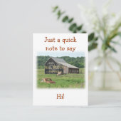 オールドバーン メールポーチタバコ 広告 ポストカード (スタンド正面)