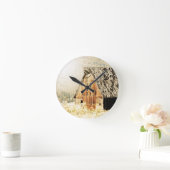 オールドバーン ラウンド壁時計 (ホーム)