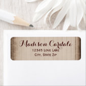 オールドバ素朴ンウッドカントリー差出人住所ラベル ラベル (インサイチュ)