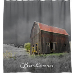 オールドバ素朴ーンヴィンテージファームハウスカスタム シャワーカーテン