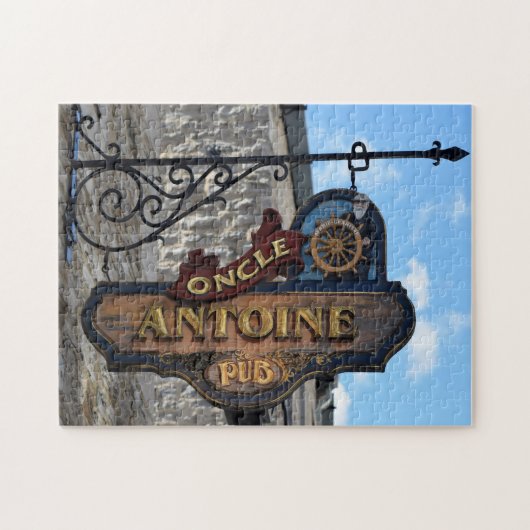 オールドパブシンボルや象徴ケベックカナダ。 ジグソーパズル (横)