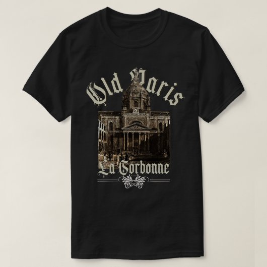 オールドパリラソルボンヌ Tシャツ (デザイン正面)