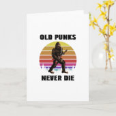 オールドパンクスネバーダイパンクプロフェッショナル カード (黄色い花)
