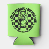 オールドパンクス決して死ぬパンクロック音楽レジェンドカスタム 缶クーラー (正面)
