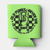 オールドパンクス決して死ぬパンクロック音楽レジェンドカスタム 缶クーラー (裏面)