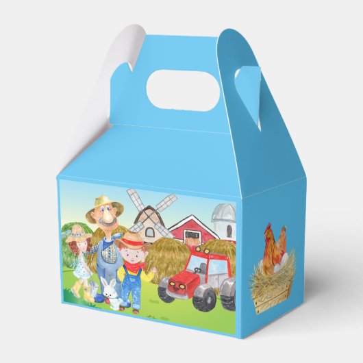 オールドパーソナライズされたマクドナルドのファームブルートラクター フェイバーボックス (裏面サイド)