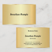 オールドパーソナライズされた文字グラマーフェイク金ゴールドテンプレート 名刺 (正面/裏面)