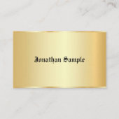 オールドパーソナライズされた文字グラマーフェイク金ゴールドテンプレート 名刺 (正面)