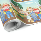 オールドパーソナライズされた・マクドナルド・ファーム ラッピングペーパー (ロールコーナー)