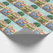 オールドパーソナライズされた・マクドナルド・ファーム ラッピングペーパー (角)