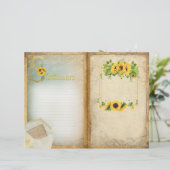 オールドパーチメントコラージュひまわり雑誌ページ (スタンド正面)