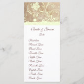 オールドパーチメントシャビーシック結婚式 プログラム (裏面)