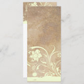 オールドパーチメントシャビーシック結婚式 プログラム (正面/裏面)