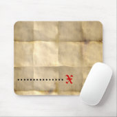 オールドパーチメント、トレジャーマップ紙 マウスパッド (マウス)
