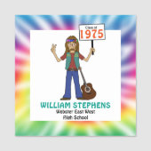 オールドヒッパイヒッピー絞り染めクラス懇親会 名札 (正面)