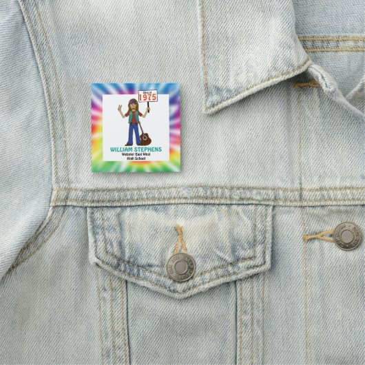 オールドヒッパイヒッピー絞り染めクラス懇親会 名札 (インサイチュ)