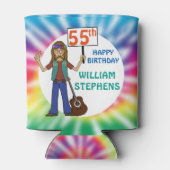 オールドヒッパイヒッピー絞り染め55thバースデーパーティー 缶クーラー (裏面)