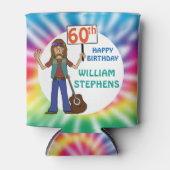 オールドヒッパイヒッピー絞り染め60thバースデーパーティー 缶クーラー (正面)