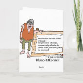 オールドヒッピー男の誕生日カード カード (裏面)