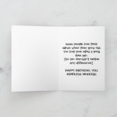 オールドヒッピー男の誕生日カード カード (内部)