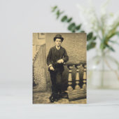 オールドビクトリアンティンタイプの若手写真 ポストカード (スタンド正面)