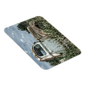 オールドビータートラック – 錆びたヴィンテージ農産車 マグネット (右側)