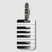 オールドピアノ鍵 ラゲッジタグ (正面縦)