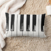 オールドピアノ鍵 ランバークッション (ブランケット)