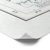 オールドピスガ国立森林地図(1966)ヴィンテージNC ポスター (角)