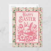 オールドピファッションドックイースターバニー シーズンポストカード (正面/裏面)