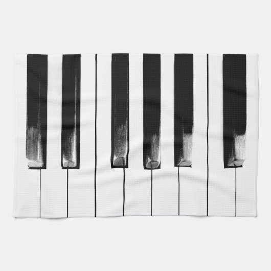 オールドピ擦り切れたアノ鍵 キッチンタオル (横)