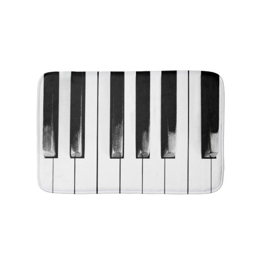 オールドピ擦り切れたアノ鍵 バスマット (正面)