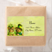 オールドファッおもしろいションST PATRICK'S DAY CATS ラベル (インサイチュ)