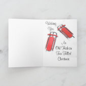 オールドファッションおもしろい満杯クリスマス シーズンカード (内部)