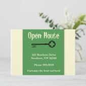 オールドファッションの鍵の招待状を使ったオープンハウス 招待状 (スタンド正面)