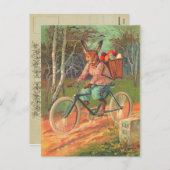 オールドファッションイースターバニー シーズンポストカード (正面/裏面)