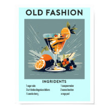 オールドファッションカクテルバーウォール