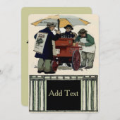 オールドファッションクックアウトパーティー 招待状 (正面/裏面)